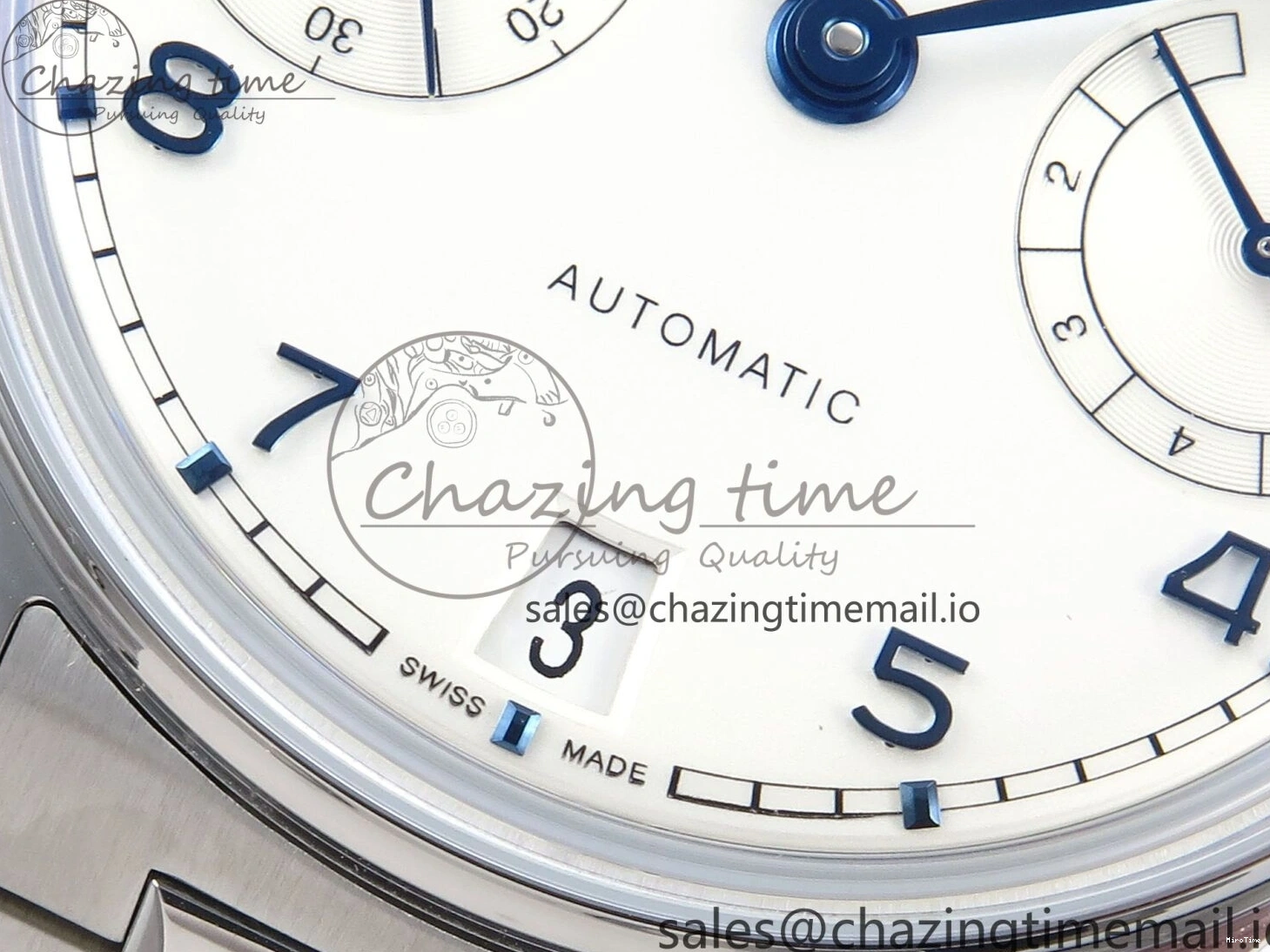 MIROTIME 0112 Portugieser Auto IWC0562C APSF 1:1 Best Edition White Blue Dial on SS Bracelet A EasyCare 6992